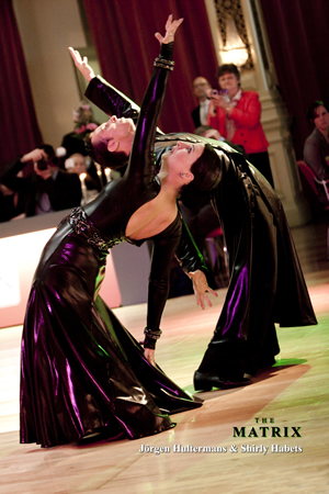 Jrgen Hultermans en Shirly Habets tijdens de Matrix showdance 2010